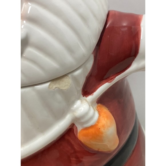 Ceramic Santa Holding Lights Cookie Jar - Asia Master Group - 12" Christmas Item - Picture 10 of 13